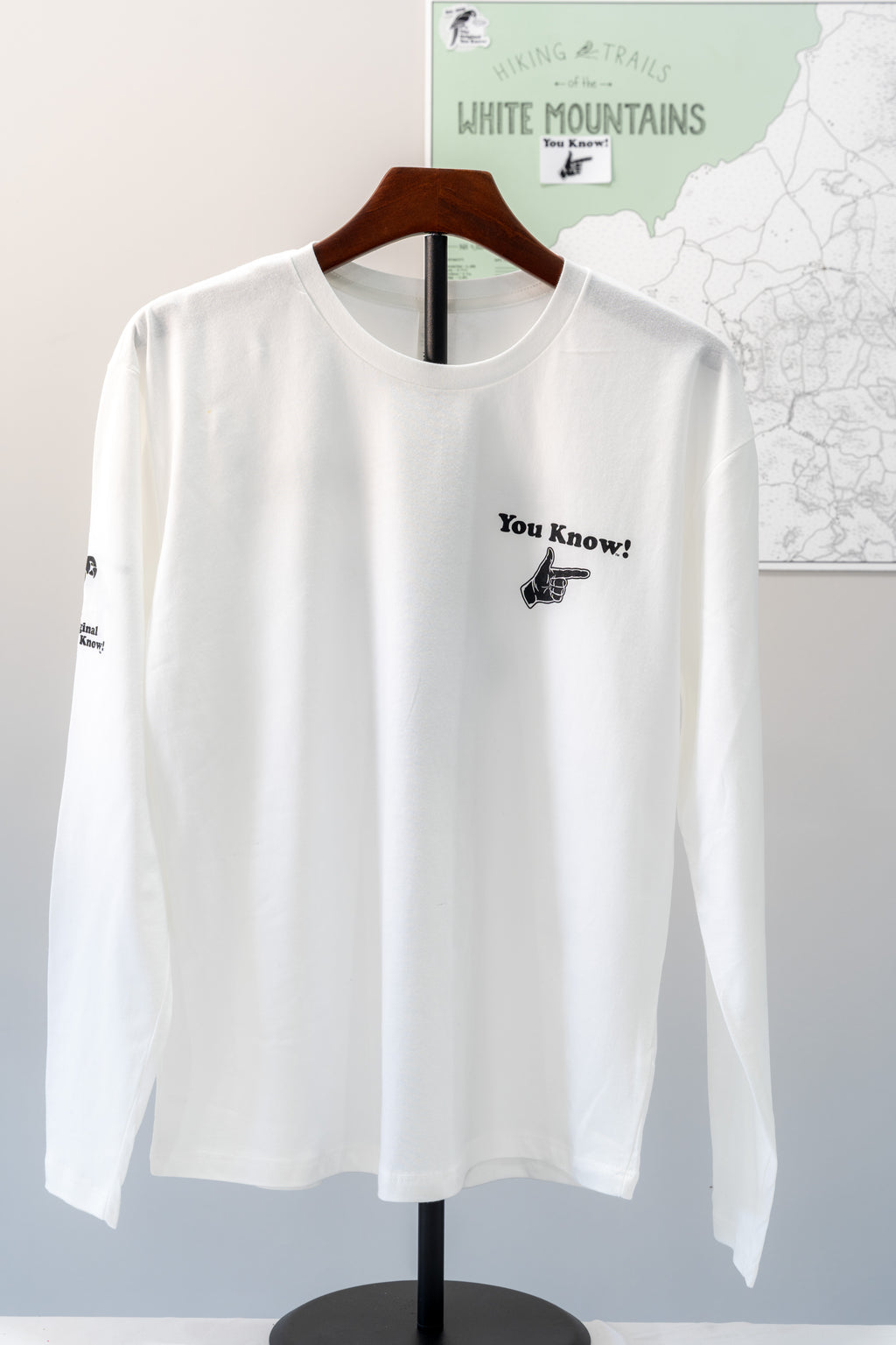 You Know! Men’s Long Sleeve Tee (White)