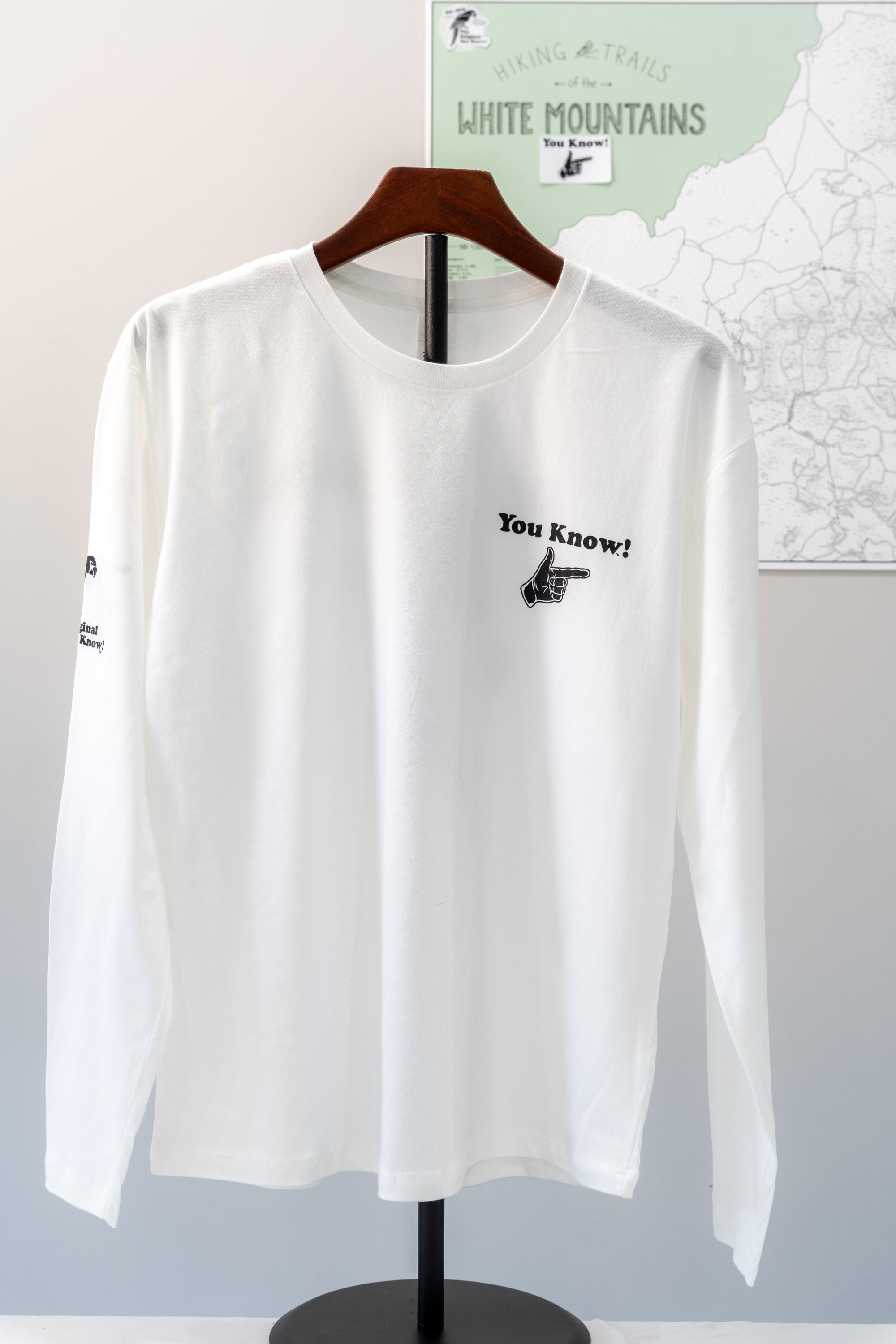 You Know! Men’s Long Sleeve Tee (White)