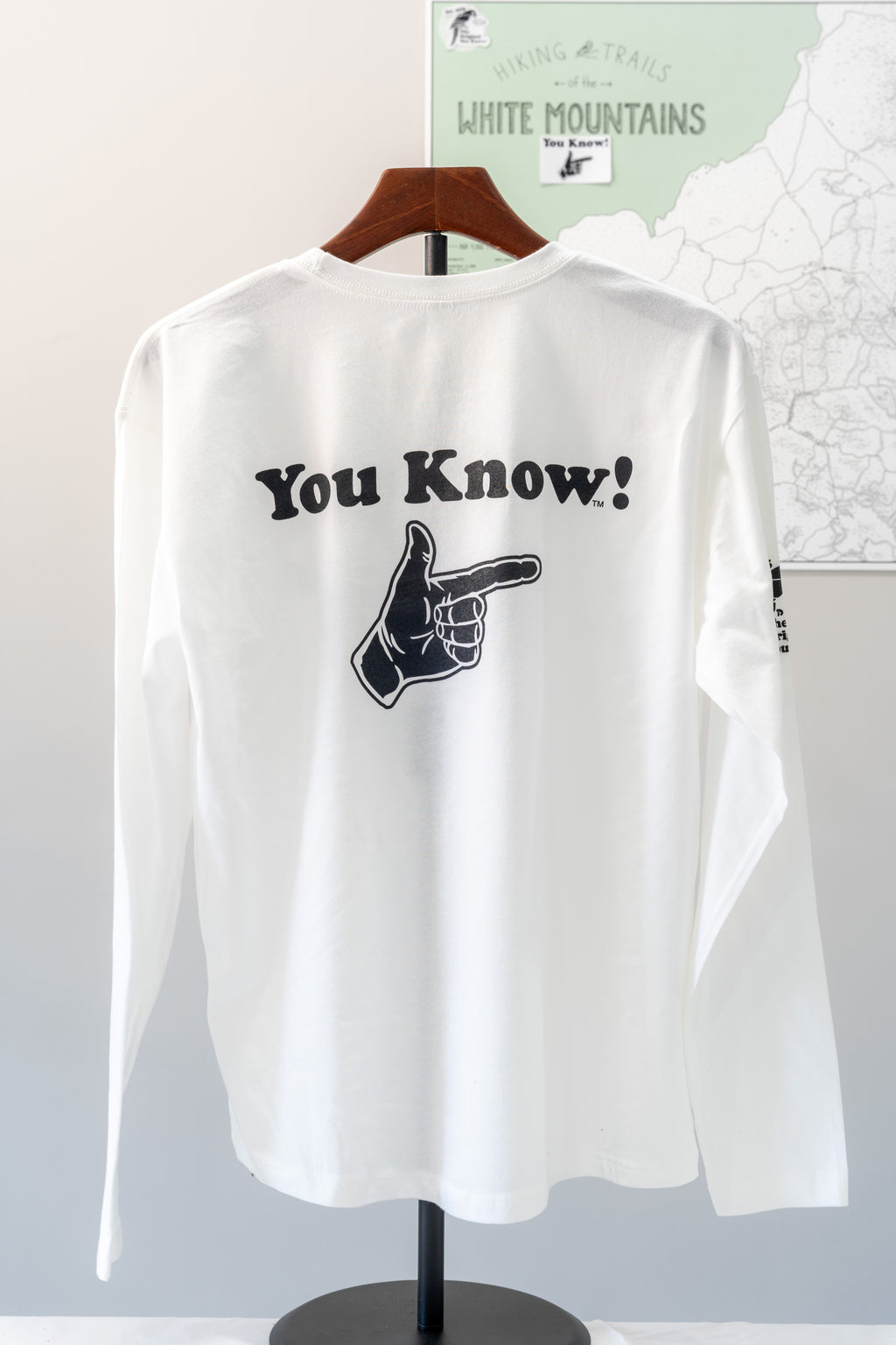 You Know! Men’s Long Sleeve Tee (White)