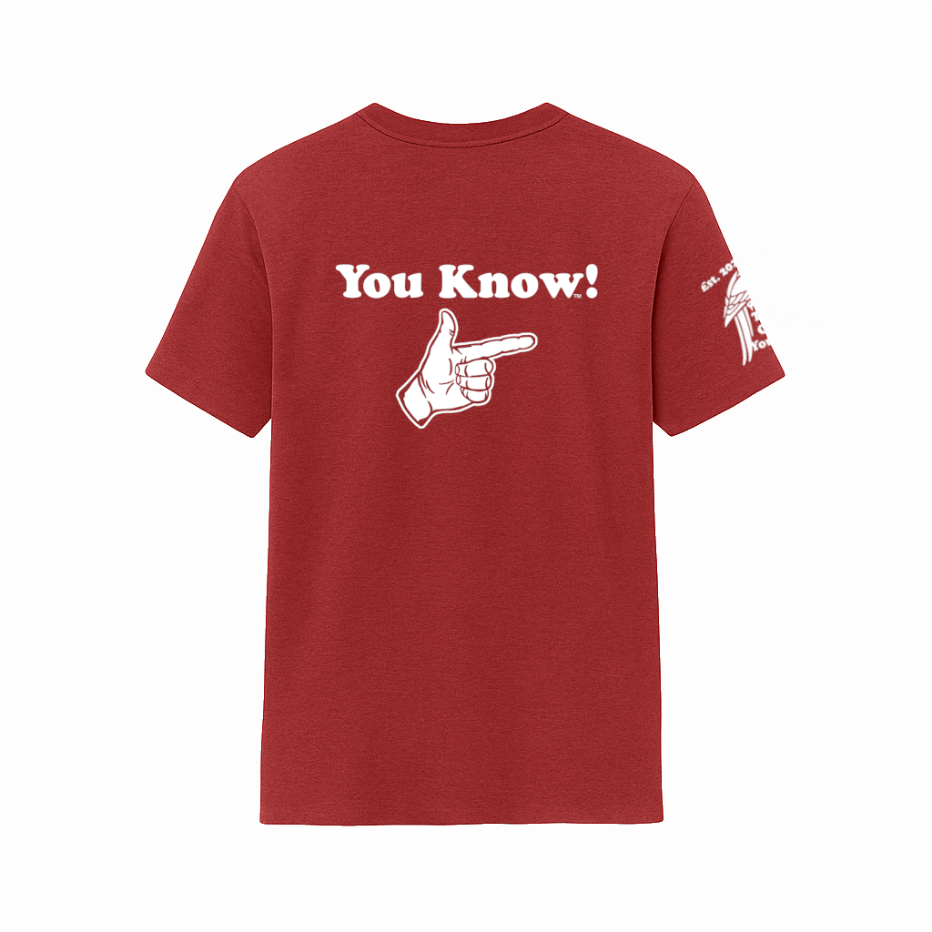 You Know! Original Logo Tee (Cardinal)