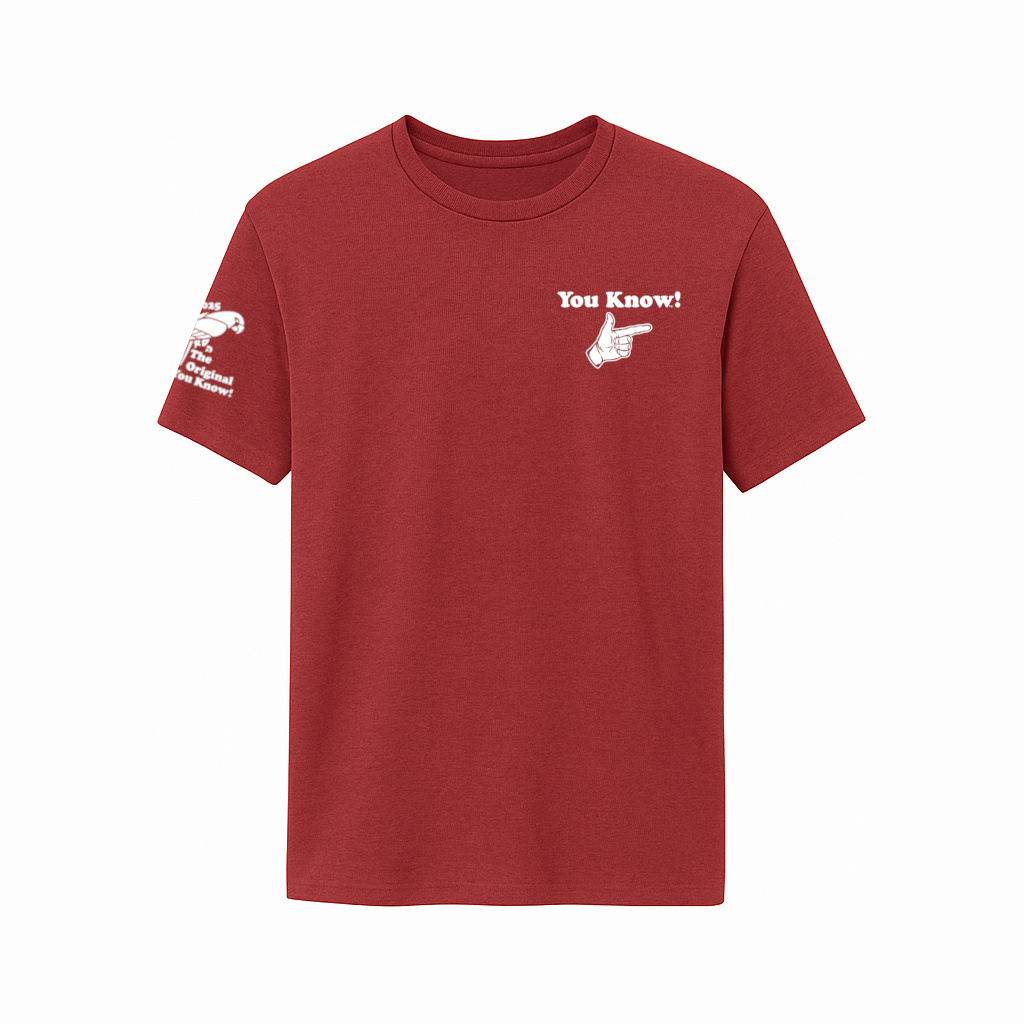 You Know! Original Logo Tee (Cardinal)
