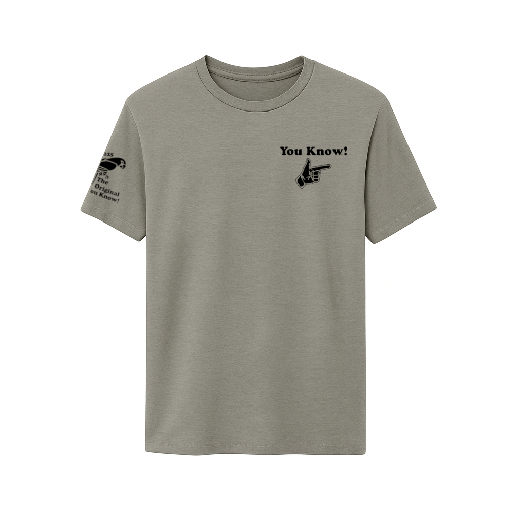 You Know! Original Logo Tee (Stone Grey)